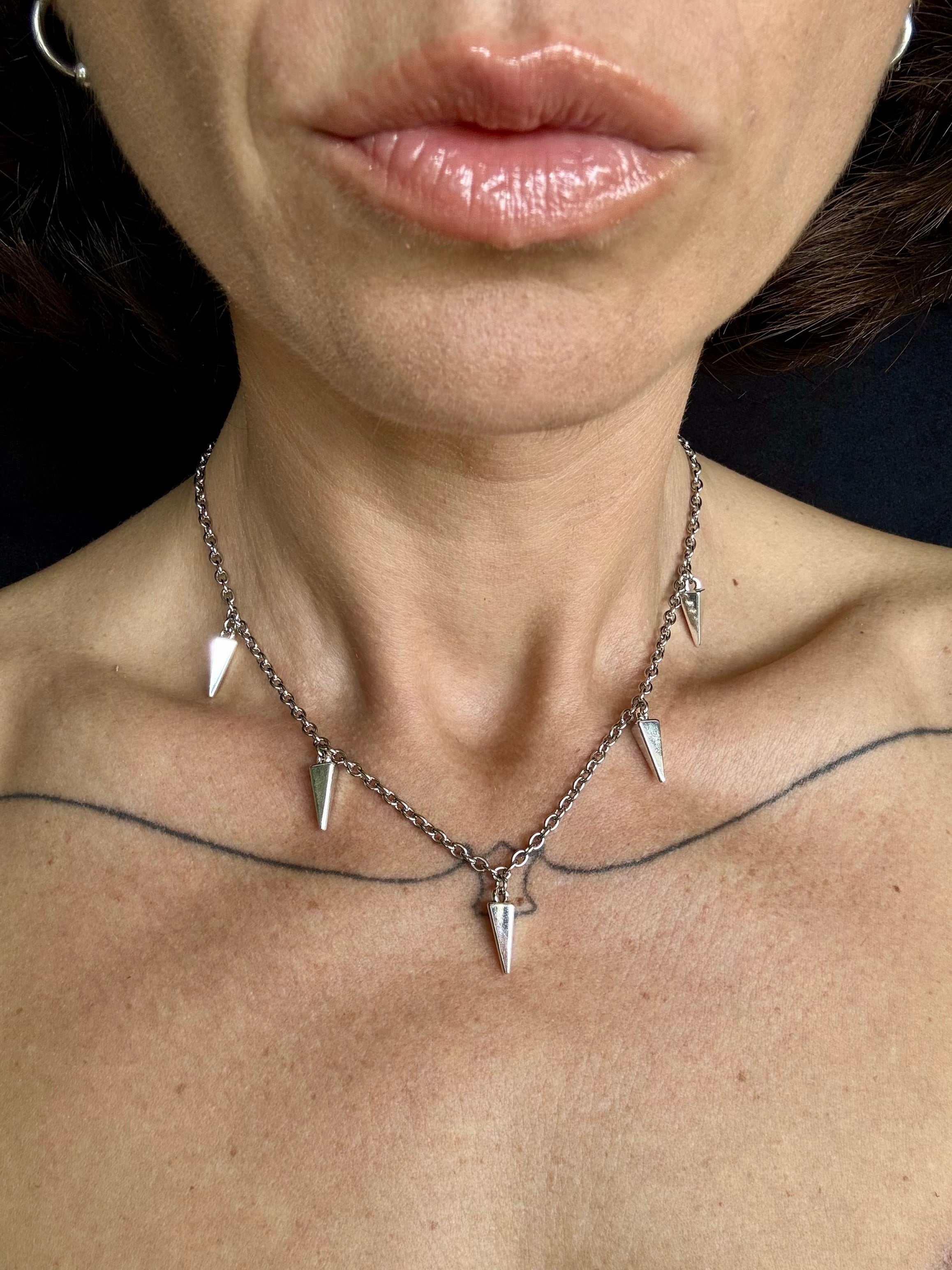 Triangle Spike Necklace