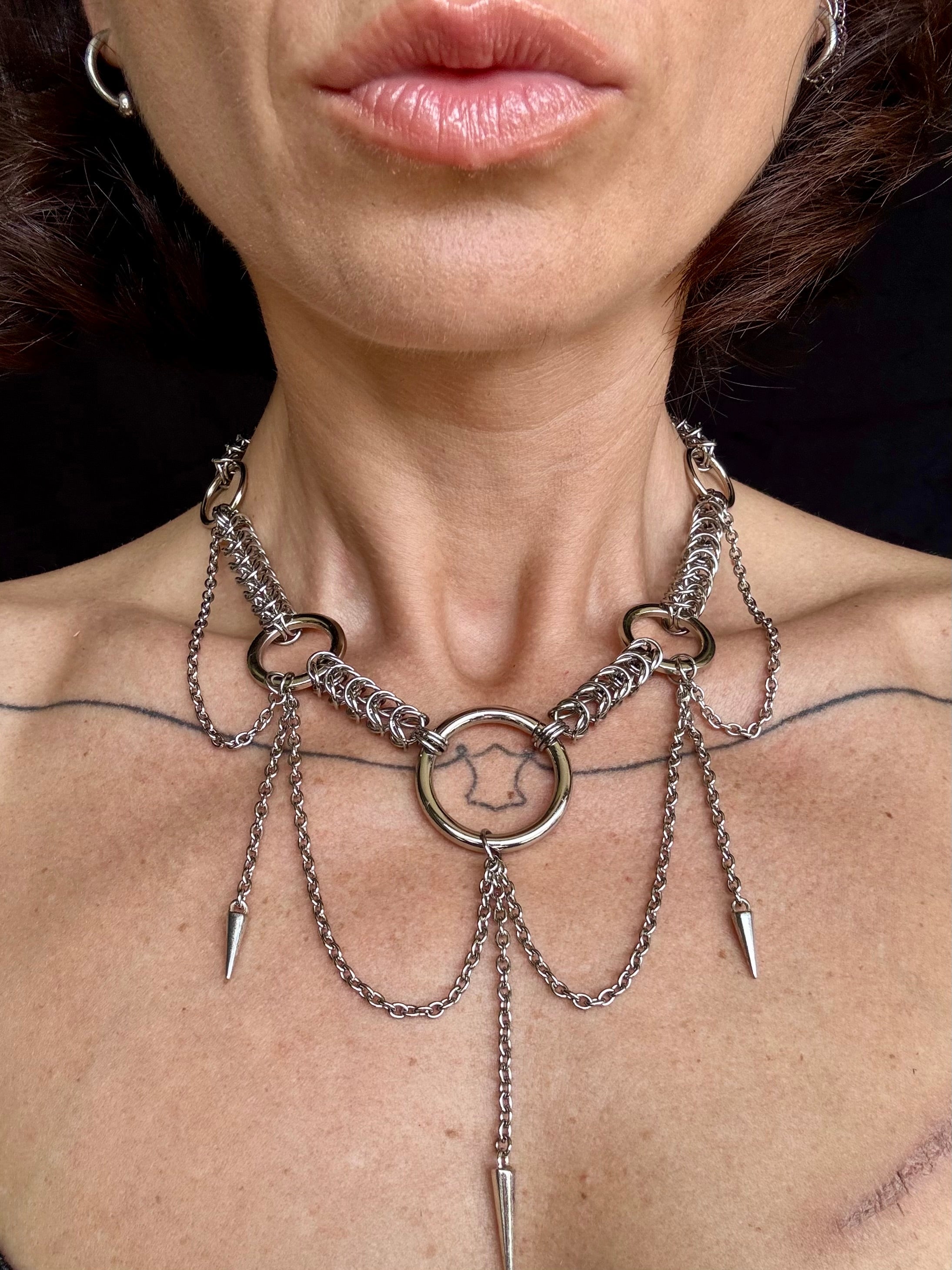 Trinity Orbit Statement Necklace