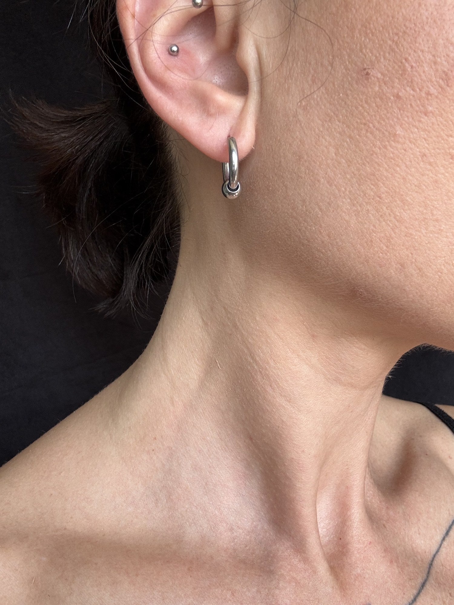 Sphere Hoop Earring