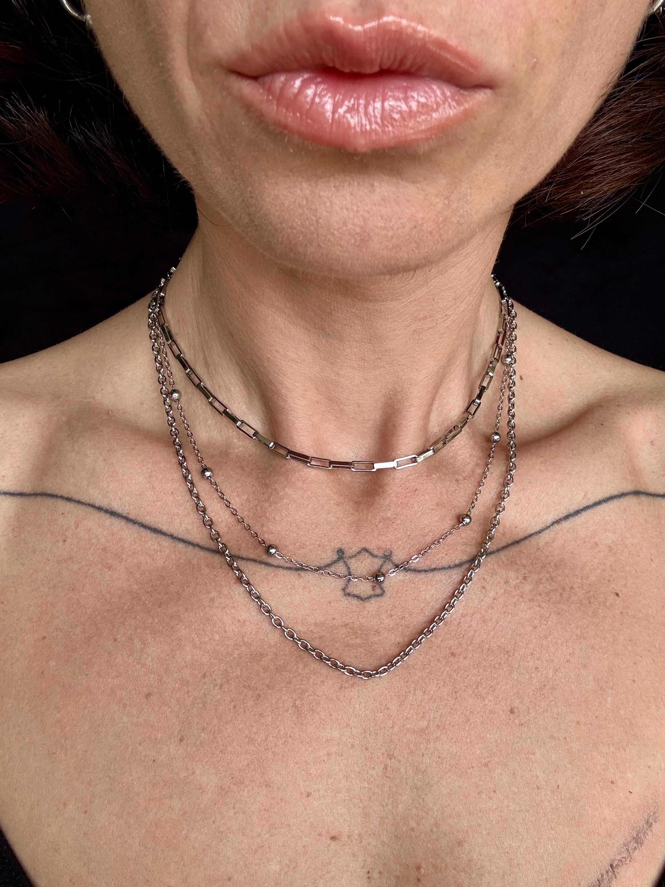 Triple Chain Necklace