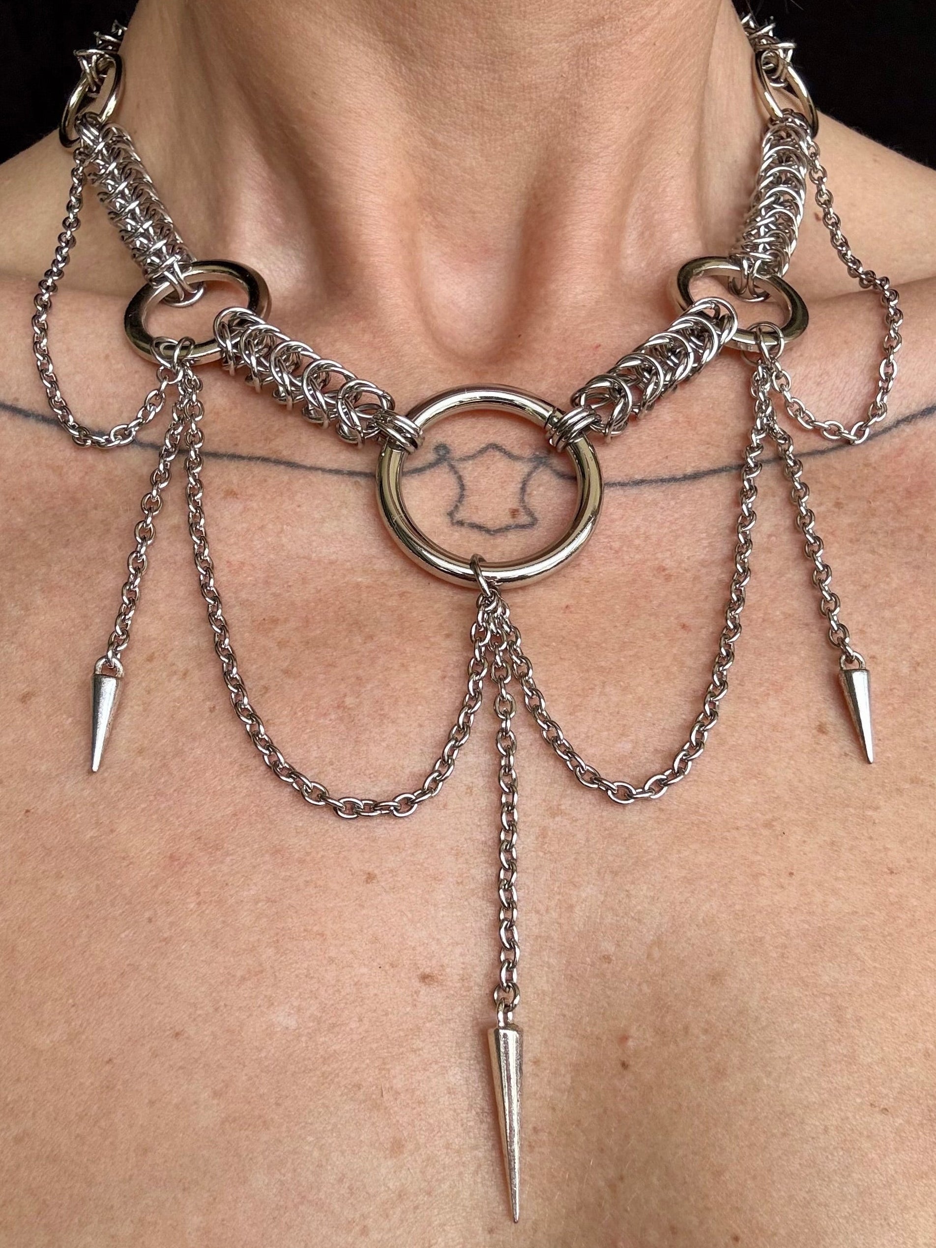 Trinity Orbit Statement Necklace