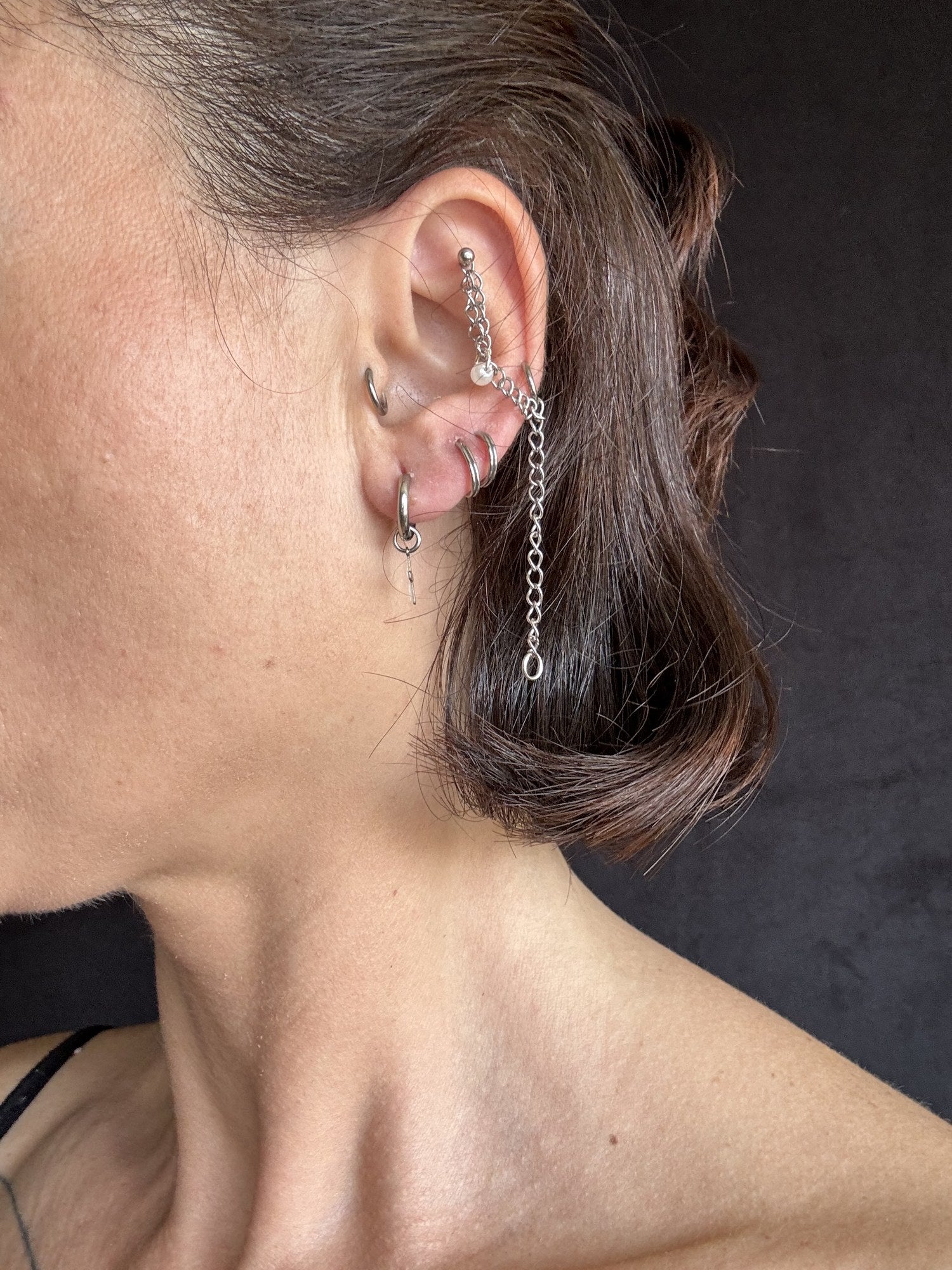 Faith Hoop Earring