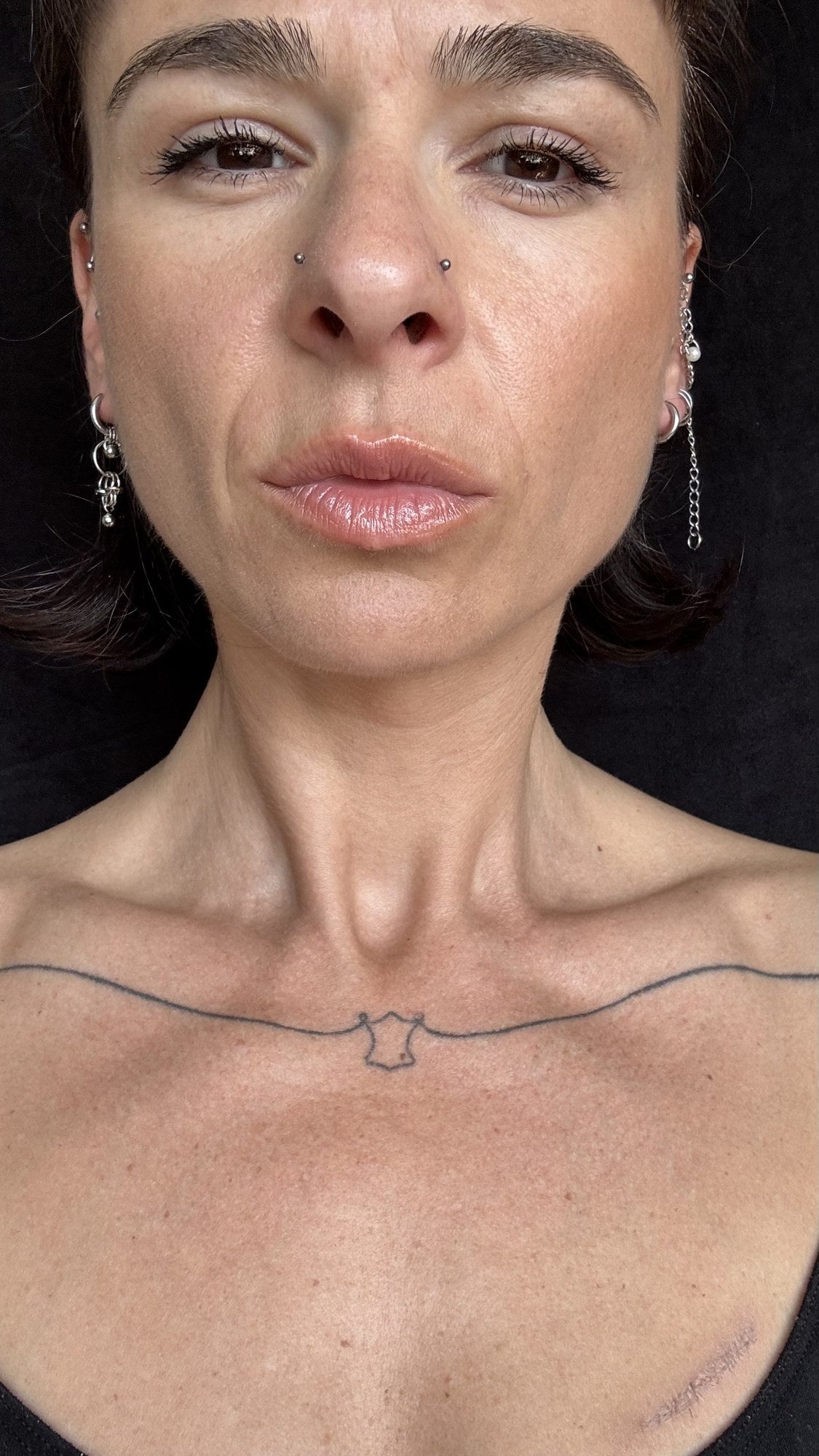 Knot Hoop Chain Earring