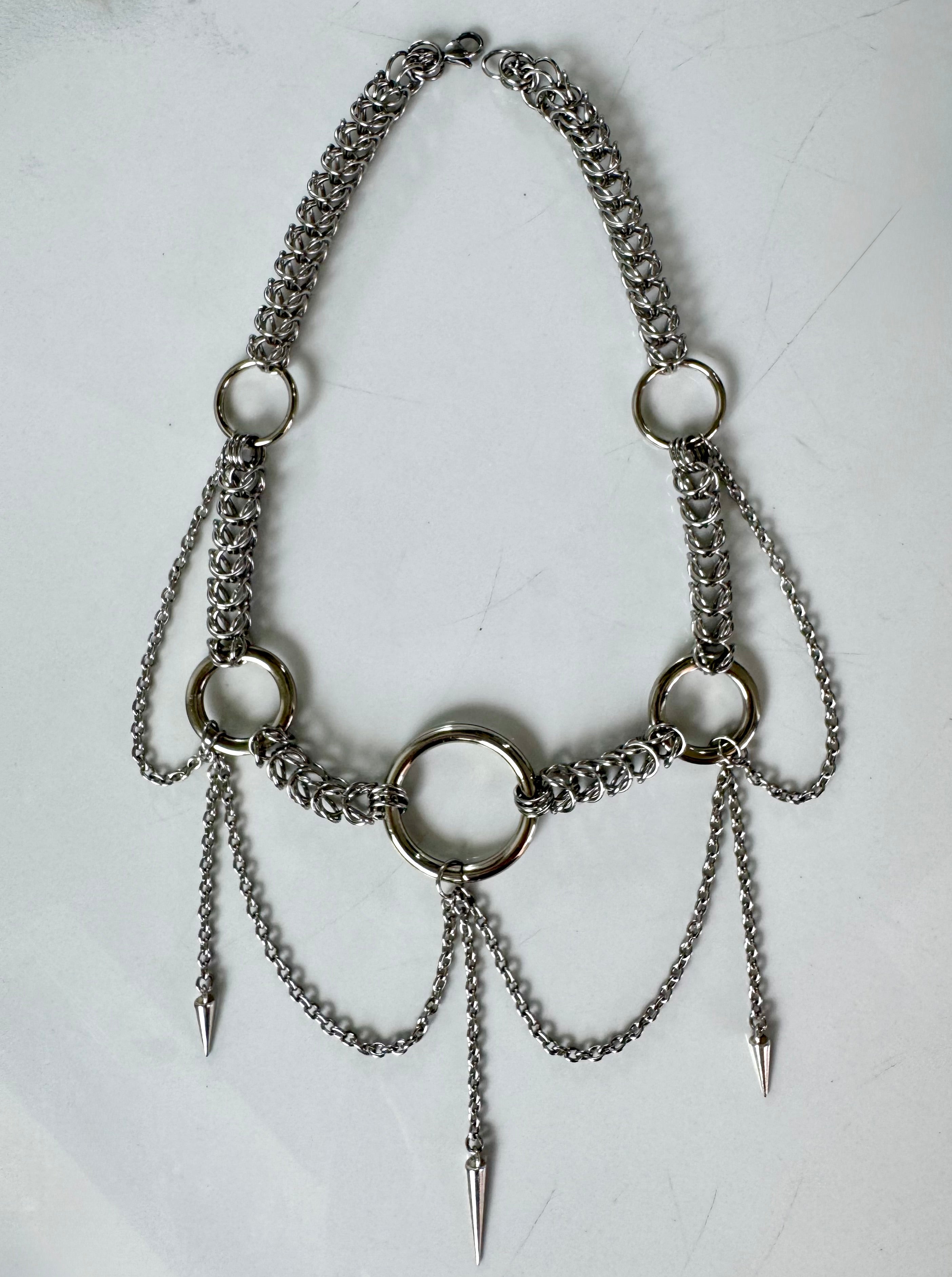 Trinity Orbit Statement Necklace