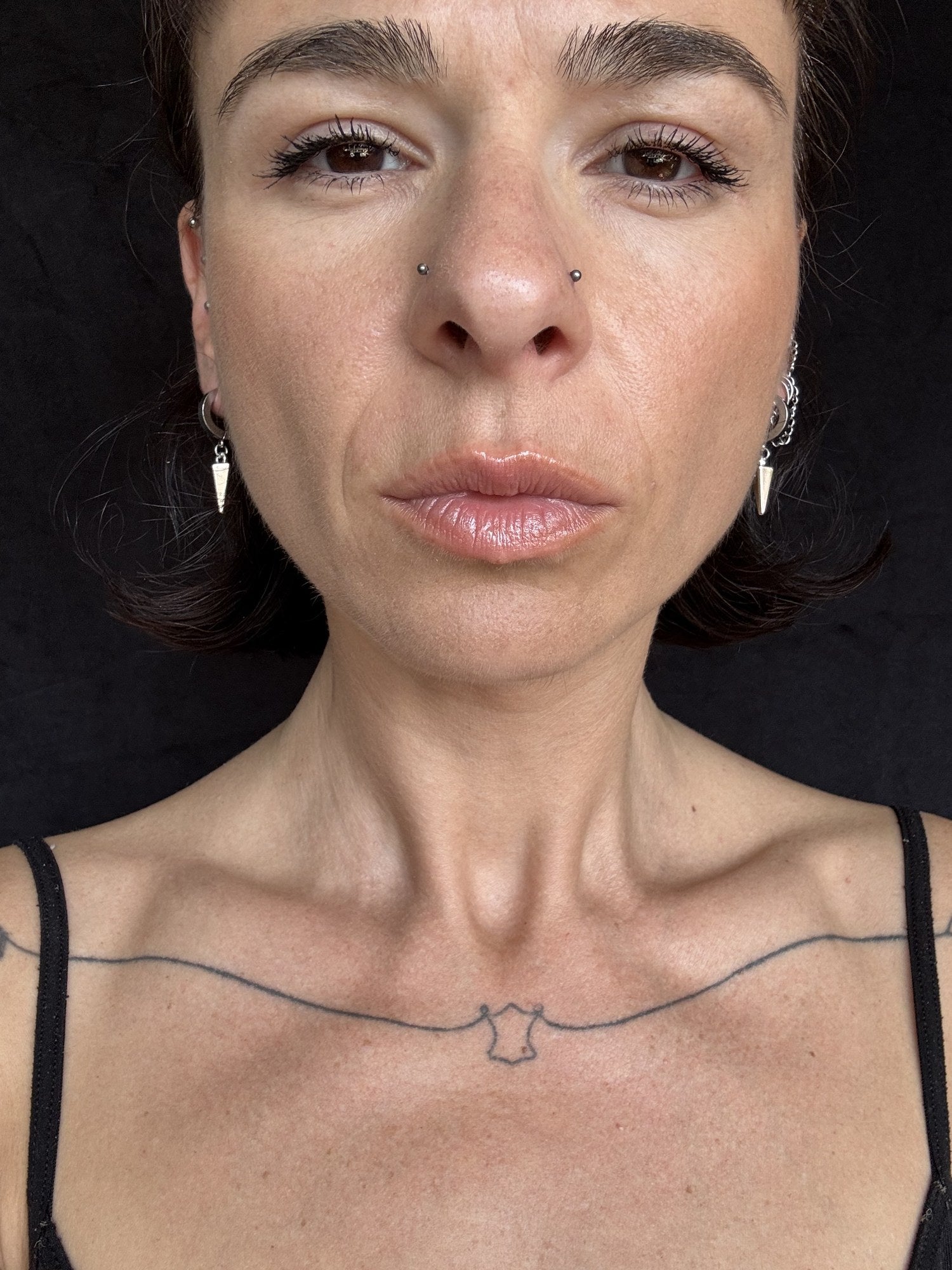 Triangle Spike Hoop Earrings