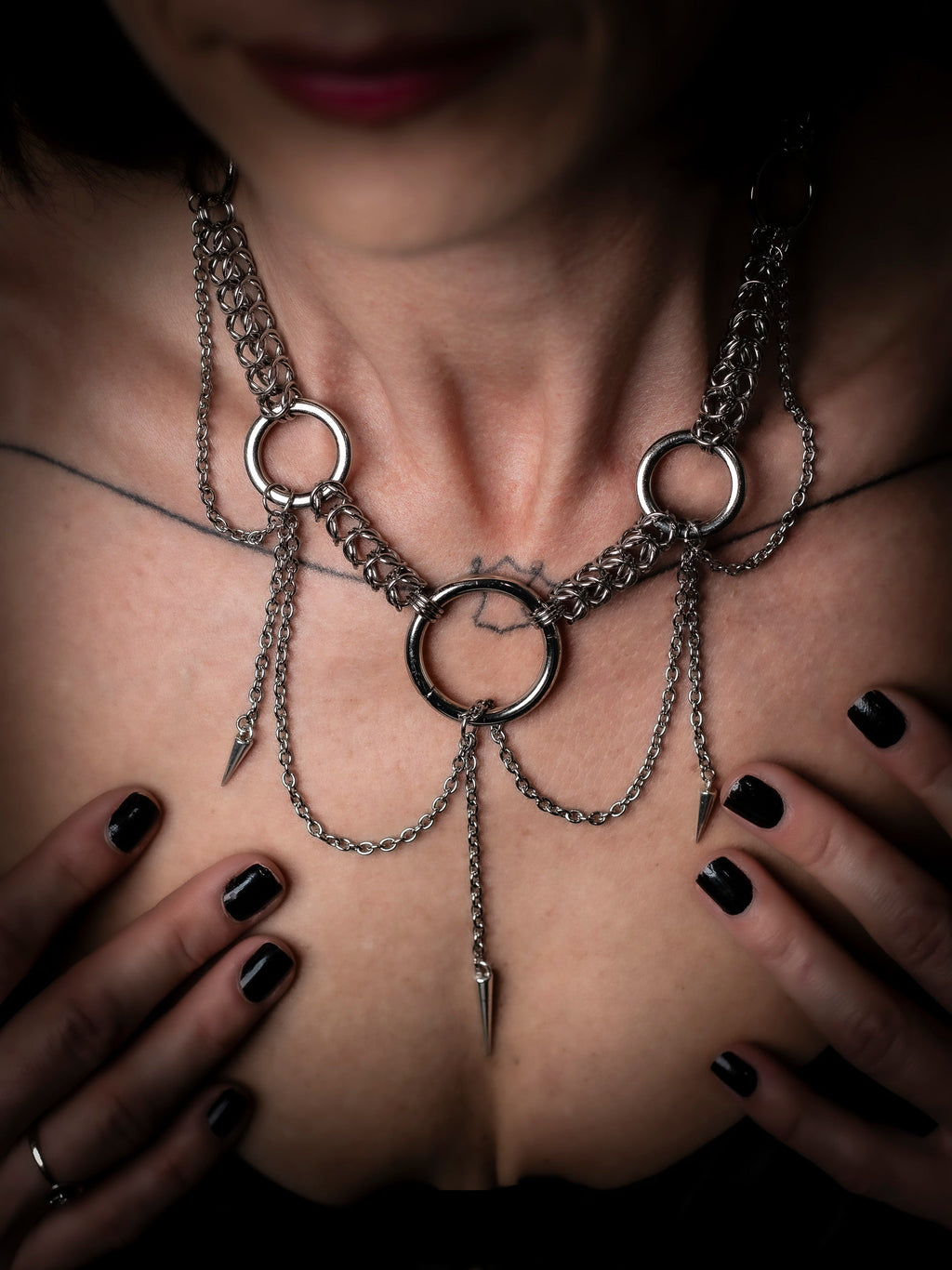 Trinity Orbit Statement Necklace