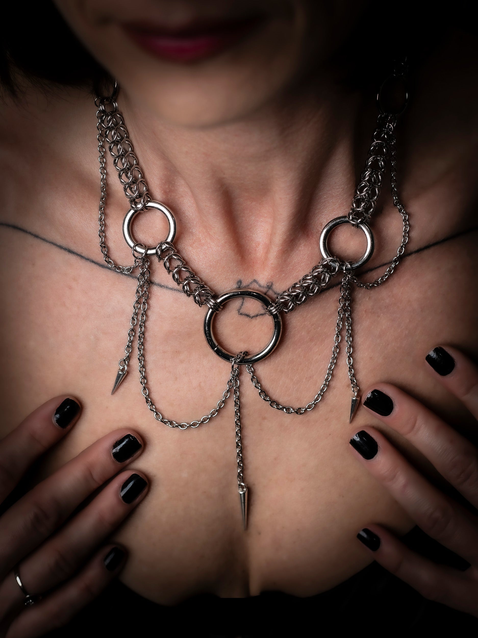 Trinity Orbit Statement Necklace