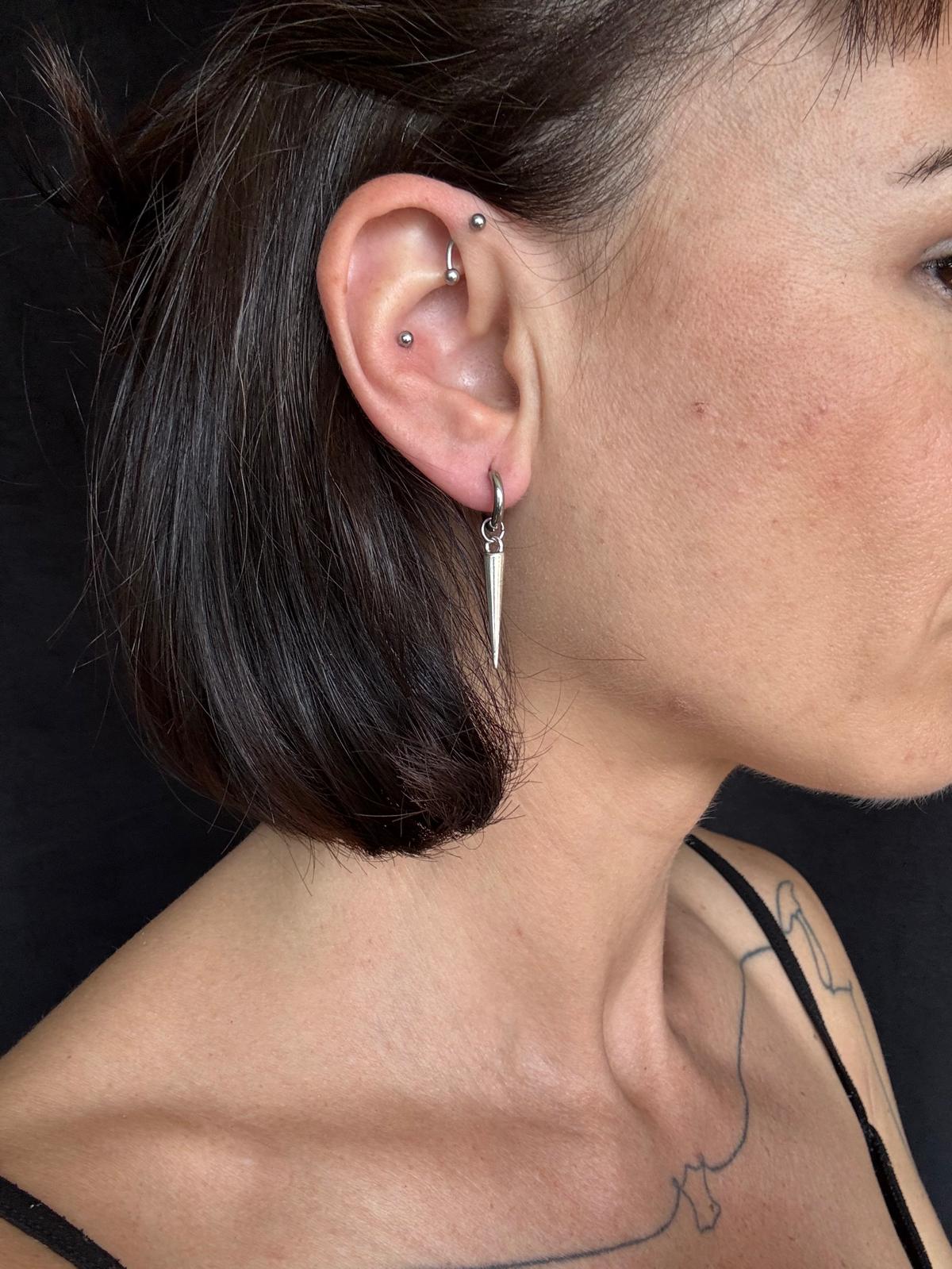 Spike Hoop Earring