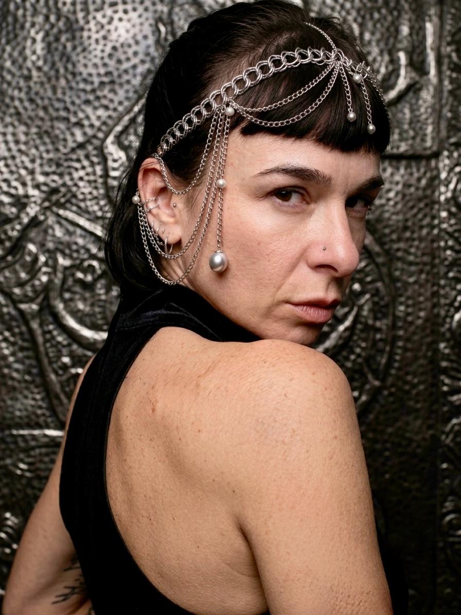 Silver Empress Head Chain