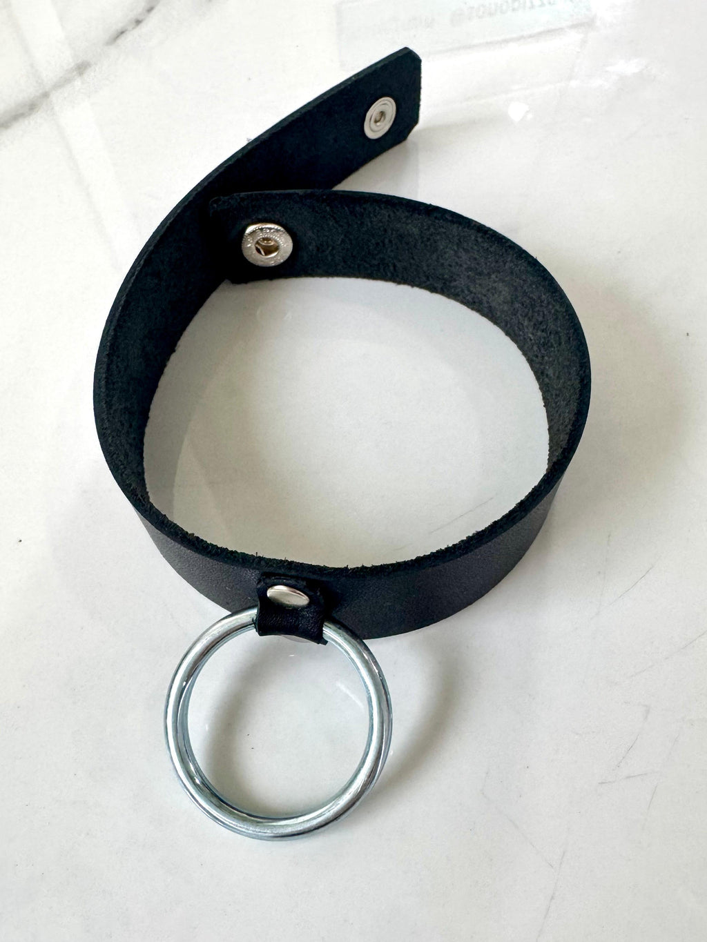 O-Ring Leather Choker