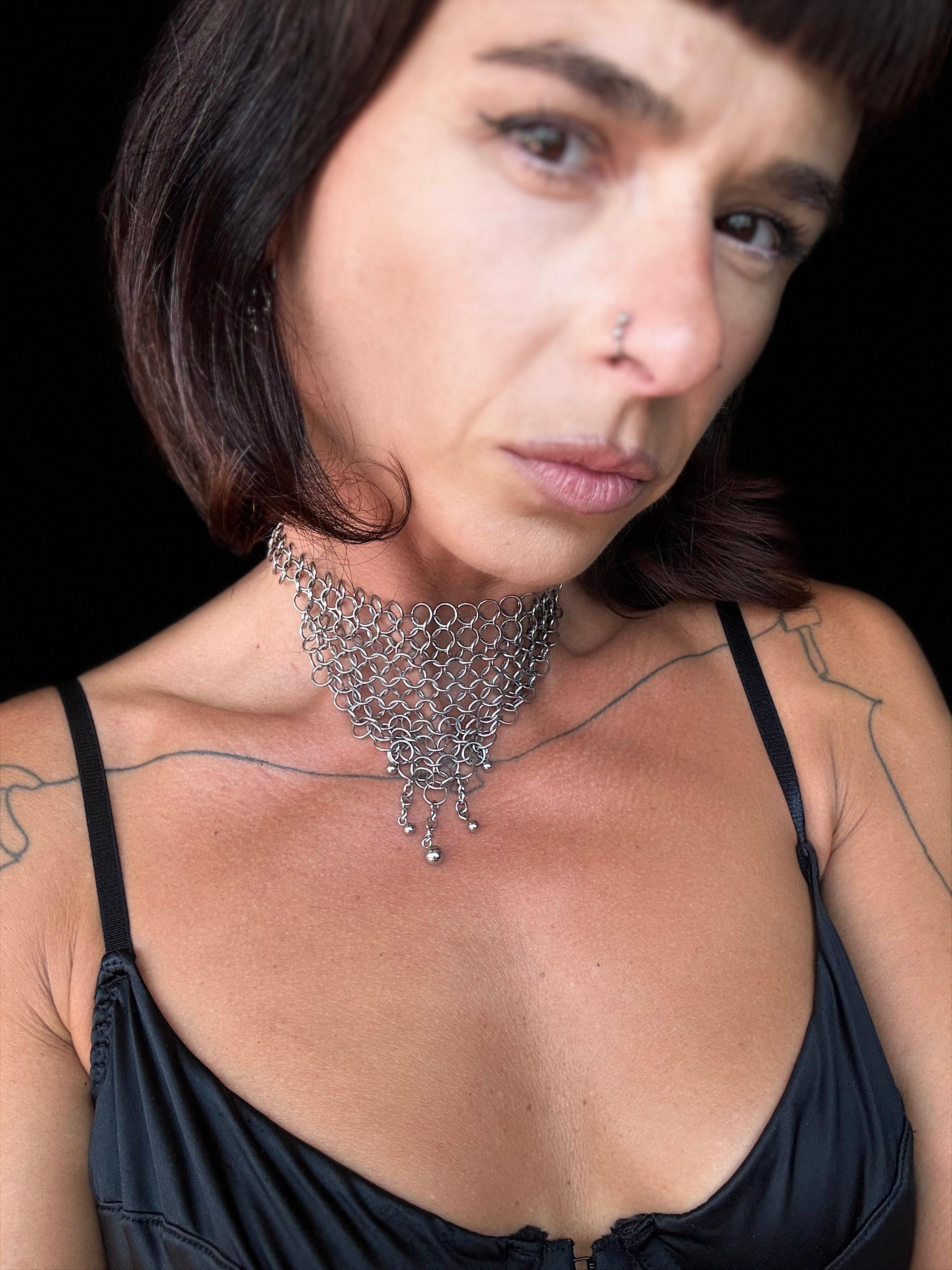 Chainmail & Balls Collar