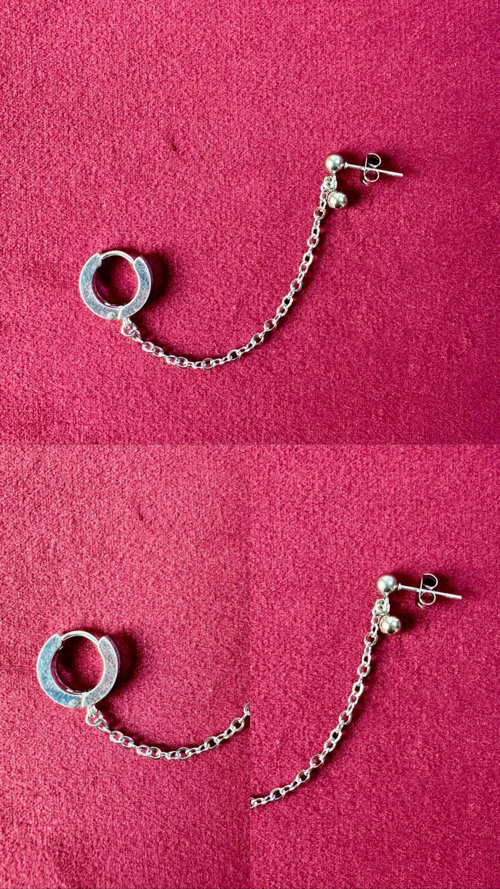 Connected Earrings with charms