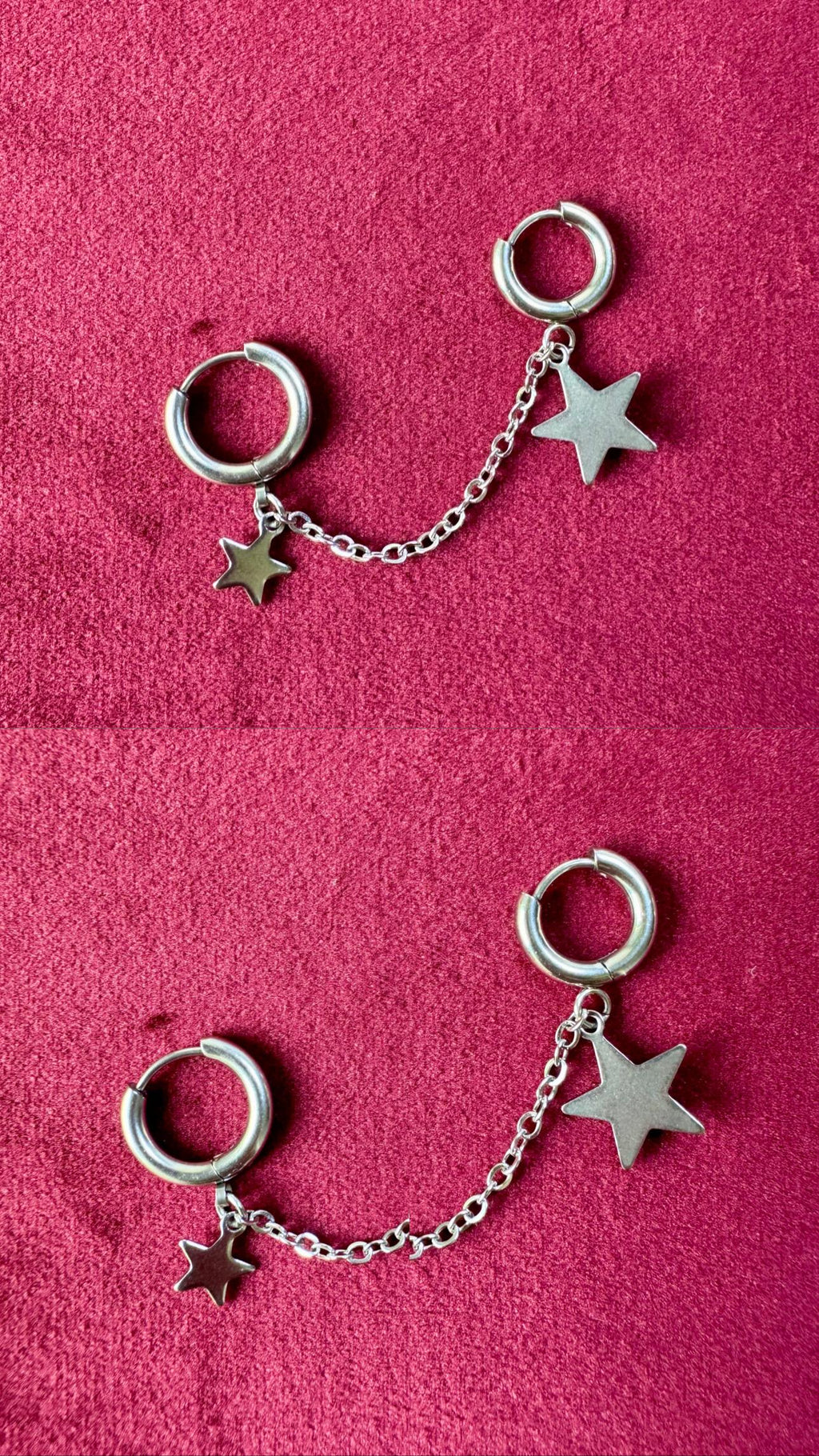 Connected Earrings with charms