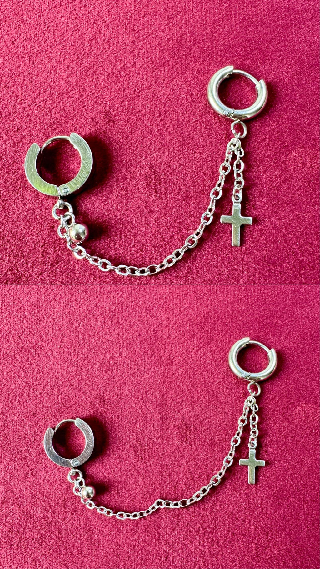 Connected Earrings with charms